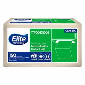 Toalla papel interfoliada doble hoja biodegradable